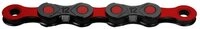 KMC Fahrradkette KMC DLC 12 WAXED 12-fach Fahrradkette schwarz-rot - Gewachst...