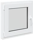 vidaXL Fenster Kellerfenster Innenseite Farbe Wei&szlig; RISOR 60 x 60 cm, (1 St)