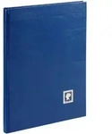 PAGNA Fotoalbum Briefmarkenalbum A4 dunkelblau 32 Seiten blau