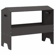 vidaXL Futterspender Futtertr&ouml;ge f&uuml;r Nutztiere Schwarz 79 x 35 x 62 cm 15 kg