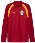 Langarmshirt PUMA "GSK TRAINING 14 ZIP TOP" Gr. S, rot (schwarz cherry, summer