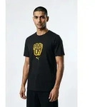PUMA Trainingsshirt BVB FTBLCULTURE TEE Regular Fit, Kurzarm, f&uuml;r Fu&szlig;ball, mit