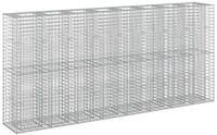vidaXL Gartenzaun Gabionen-Hochbeet 4 stk. 330 x 50 x 150 cm Verzinkter Stahl,...