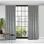 Design91 Vorhang Samtvorh&auml;nge 140x270 cm 135x300 cm (1 St), Kr&auml;uselband,