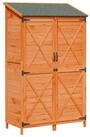 vidaXL Gartenhaus Gartenschuppen Braun 106 x 56 x 176,5 cm Massivholz aus Fichte