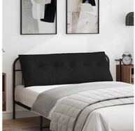 vidaXL R&uuml;ckenkissen, R&uuml;ckenkissen Schwarz 140 x 19 x 50 cm Stoff