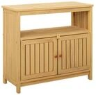 vidaXL Gartentisch Gartenkonsole Tisch Helles nholz 80 x 35 x 75 cm (1-St)