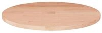 vidaXL Tischplatte Runde Tischplatte &Oslash;40x1,5 cm Unbehandeltes Massivholz Eiche...