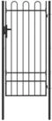 vidaXL Gartentor Zauntor BOXTEL 103 x 250 cm Pulverbeschichteter Stahl Grau
