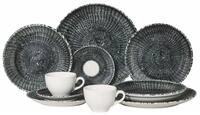 Rosenthal Geschirr-Set Sandora Darkblue Set 10tlg, Porzellan