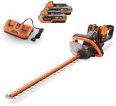 FUXTEC Akku-Heckenschere FX-E2HSSET, 40V Akku Heckenschere, 61cm, Heckentrimmer