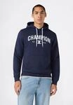 Kapuzensweatshirt CHAMPION "SPORTWEAR HOODIE Standard Fit", Herren, Gr. L, blau