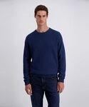 Pierre Cardin Rundhalspullover mit Waffelstruktur- Muster