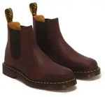 DR. MARTENS Chelseaboots Blockabsatz, Stiefelette mit Stretcheins&auml;tzen rot 43 EU