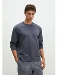 Marc O'Polo Pyjamaoberteil blau|grau S (46)