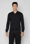 Sweatjacke JOOP "Mix & Match (Dynamic Interlock)", Herren, Gr. L, schwarz, Jersey,