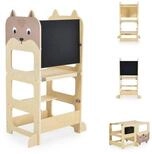 Moni Stehhilfe 24446 3 in 1, 41,5 x 39 cm, Lernturm, Schreibtisch, Bank,
