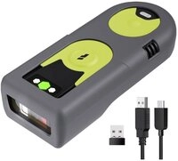 Inateck Barcode-Scanner Bluetooth&reg;, Funk 1D, 2D LED Black, Green Hand-Scanner