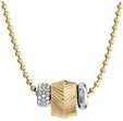 Fossil Collier Fossil Damen-Kette Edelstahl Glasstein