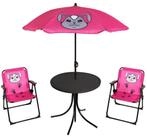 Mojawo Essgruppe 4tlg Kinder Campingm&ouml;bel Set Hase Campingstuhl Tisch...
