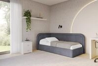 ALTDECOR Jugendbett JOVY (Jugendbett mit Bettkasten und Lattenrost, Polsterbett...