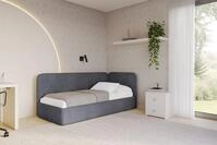 ALTDECOR Jugendbett ELSY (Jugendbett mit Bettkasten und Lattenrost, Polsterbett mit