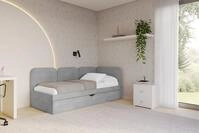 ALTDECOR Jugendbett ALVY (Jugendbett mit Bettkasten und Lattenrost, Polsterbett mit
