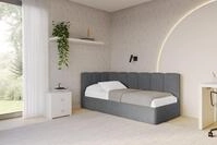 ALTDECOR Jugendbett DEXY (Jugendbett mit Bettkasten und Lattenrost, Polsterbett...