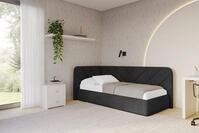 ALTDECOR Jugendbett FIKY (Jugendbett mit Bettkasten und Lattenrost, Polsterbett...