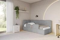 ALTDECOR Jugendbett KIVY (Jugendbett mit Bettkasten und Lattenrost, Polsterbett ohne