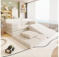 HOME DELUXE Kindersofa Spielsofa LIV inkl. Rutsche und Stapelsteine, Unendliche
