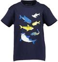 T-Shirt BLUE SEVEN, M&auml;dchen, Gr. 98, blau (ultramarin), Single Jersey, Obermaterial: