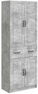 vidaXL Sideboard Schrankset 2 stk. Betongrau Holzwerkstoff (2 St)