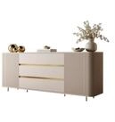 Lookway Kommode MIRAGE GOLD 2D3S mit gerillten Seiten und goldenen Details