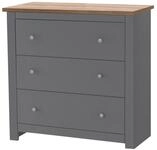 loft24 Kommode Eddie - Schubladenkommode Schrank Aufbewahrungskommode, mit 3