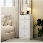 HOMCOM Kommode mit 5 Schubladen Aufbewahrungsschrank im Modern Stil...