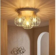 GLOBO LIGHTING LED Deckenleuchte, Leuchtmittel inklusive, Warmwei&szlig;, LED