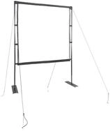 vidaXL Deckeneinbauleinwand (Beamer Leinwand mit St&auml;nder 89 Zoll 1:1)