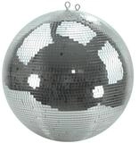 SATISFIRE Discolicht Spiegelkugel 50cm silber Safety Discokugel Mirrorball Party