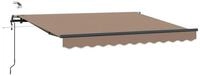 vidaXL Markise Ausziehbare Markise Taupe 600 x 300 cm Polyester (1-St)