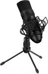 Pronomic Mikrofon USB-M 2000 BK Kondensatormikrofon - USB Plug & Play...