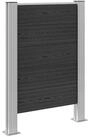 vidaXL M&uuml;lltonnenbox 85 x 12 x 115 cm M&uuml;lltonnenverkleidung Sichtschutz Grau