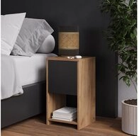 Vicco Nachtschrank Evo, Goldkraft Eiche/Anthrazit, 30 x 55 cm mit Schublade...