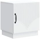vidaXL Nachttisch 43 x 34,5 x 47 cm Nachttisch Nachtschrank Nachtkommode Wei&szlig;