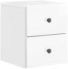 vidaXL Nachttisch 34,5 x 33 x 40 cm Nachttisch h&auml;ngend Nachtschrank...