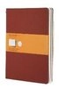 MOLESKINE Notizbuch Moleskine Cahier Pocket Ruled Red Cover XL. 3er Pack