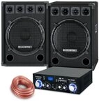 McGrey PA Komplettset DJ Anlage Party-Lautsprecher (Bluetooth, 800 W,...