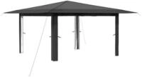 vidaXL Partyzelt Pavillon ohne Seitenwand 4 x 4 m Hellgrau und Anthrazit