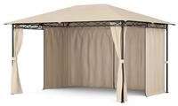 blumfeldt Pavillon Mondo Pavillon 3x4 m Metallrahmen 4 Seitenw&auml;nde wetterfest,