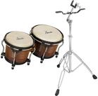XDrum Bongo Pro - 6,5" Macho und 7,5" Hembra,Spar-Set, inkl. St&auml;nder, mit...